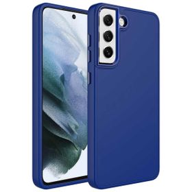 Zore Samsung Galaxy S21 Fe Metal Çerçeve Buton Tasarımlı Silikon Luna Kapak Kılıf