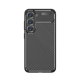 Zore Samsung Galaxy S23 Karbon Görünümlü Negro Silikon Kapak Cep Telefonu Kılıfı