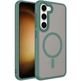 Zore Samsung Galaxy S23 Mat Arka Yüzey Wireless Şarj Flet Magsafe Kapak Cep Telefonu Kılıfı