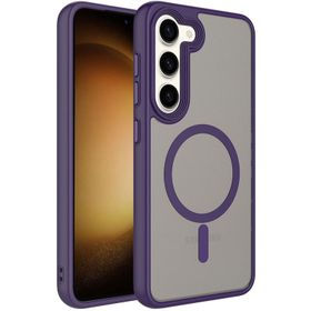 Zore Samsung Galaxy S23 Mat Arka Yüzey Wireless Şarj Flet Magsafe Kapak Cep Telefonu Kılıfı