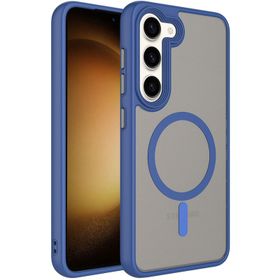 Zore Samsung Galaxy S23 Mat Arka Yüzey Wireless Şarj Flet Magsafe Kapak Cep Telefonu Kılıfı