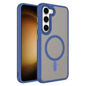 Zore Samsung Galaxy S23 Mat Arka Yüzey Wireless Şarj Flet Magsafe Kapak Cep Telefonu Kılıfı