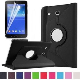 Zore Samsung Galaxy Tab 3 Lite 7.0 T110 Dönebilen Standlı Mavi Kılıf