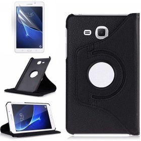 Zore Samsung Galaxy Tab 4 T280 Dönebilen Standlı - Siyah Kılıf