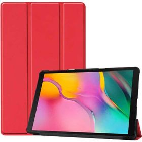 Zore Samsung Galaxy Tab A 8.0 2019 T290 Smart Cover Standlı 1-1 - Kırmızı Kılıf