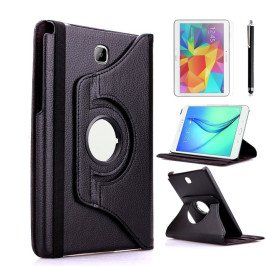 Zore Samsung Galaxy Tab A T580 10.1 Dönebilen Standlı - Siyah Kılıf