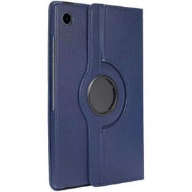 Zore Samsung Galaxy Tab A8 10.5 SM-X200 2021 Dönebilen Standlı - Lacivert Kılıf