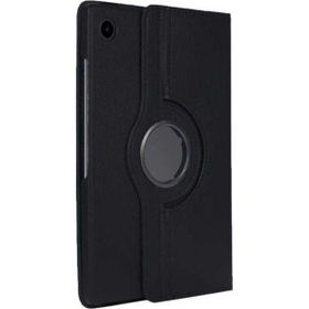 Zore Samsung Galaxy Tab A8 10.5 SM-X200 2021 Dönebilen Standlı - Siyah Kılıf