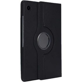 Zore Samsung Galaxy Tab A8 10.5 SM-X200 2021 Dönebilen Standlı - Siyah Kılıf