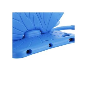 Zore Samsung Galaxy Tab S6 Lite P610 Butterfly Standlı - Mavi Kılıf