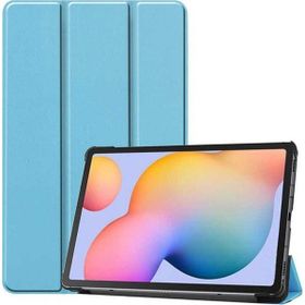 Zore Samsung Galaxy Tab S6 Lite P610 Smart Cover Standlı 1-1 - Mavi Kılıf