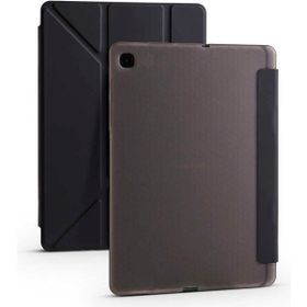 Zore Samsung Galaxy Tab S6 Lite P610 Tri Folding Kalem Bölmeli Standlı - Siyah Kılıf