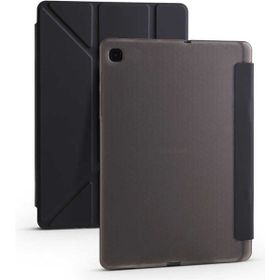 Zore Samsung Galaxy Tab S6 Lite P610 Tri Folding Kalem Bölmeli Standlı - Siyah Kılıf