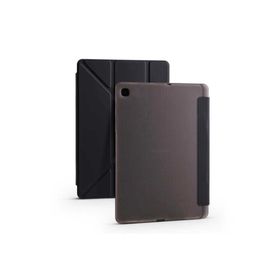 Zore Samsung Galaxy Tab S6 Lite P610 Tri Folding Kalem Bölmeli Standlı - Siyah Kılıf