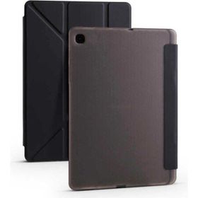Zore Samsung Galaxy Tab S6 Lite P610 Tri Folding Kalem Bölmeli Standlı - Siyah Kılıf