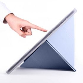 Zore Samsung Galaxy Tab S6 Lite P610 Tri Folding Smart With Pen Standlı Kalemlikli Kapaklı Kılıf