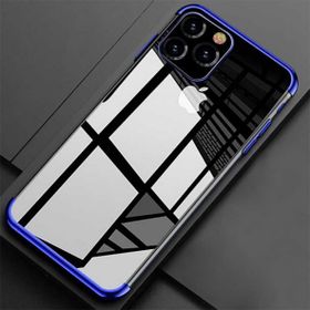 Zore SHF02D1101 Apple Iphone 11 Pro Max Dört Köşeli Lazer Silikon Cep Telefonu Kılıf