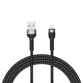 Zore Shira Serisi 2 mt Siyah Lightning USB Kablo