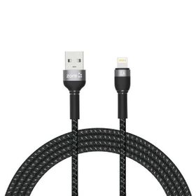 Zore Shira Serisi 2 mt Siyah Lightning USB Kablo