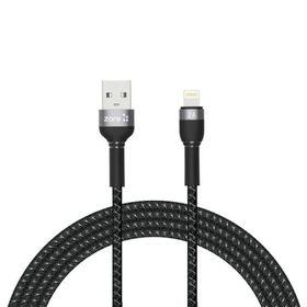 Zore Shira Serisi 2 mt Siyah Lightning USB Kablo
