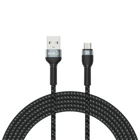 Zore Shira Serisi 3 mt Siyah Micro USB Kablo