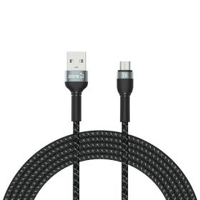 Zore Shira Serisi 3 mt Siyah Micro USB Kablo