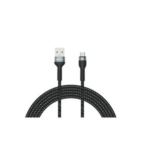 Zore Shira Serisi 3 mt Siyah Micro USB Kablo