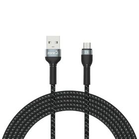 Zore Shira Serisi 3 mt Siyah Micro USB Kablo