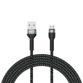 Zore Shira Serisi 3 mt Siyah Micro USB Kablo