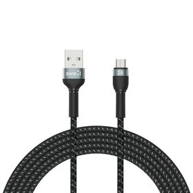 Zore Shira Serisi 3 mt Siyah Micro USB Kablo