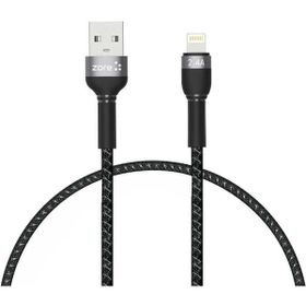 Zore Shira Serisi 30 cm Lightning Siyah USB Kablo