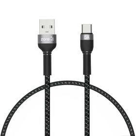 Zore Shira Serisi 30 cm Type-C Siyah USB Kablo