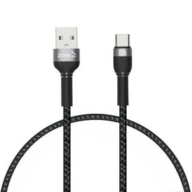 Zore Shira Serisi 30 cm Type-C Siyah USB Kablo
