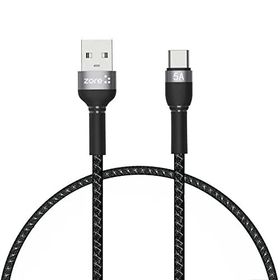 Zore Shira Serisi 30 cm Type-C Siyah USB Kablo
