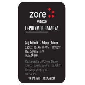Zore Vestel Venüs 5530 A Kalite Uyumlu Batarya