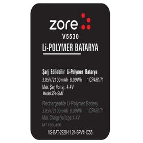 Zore Vestel Venüs 5530 A Kalite Uyumlu Batarya