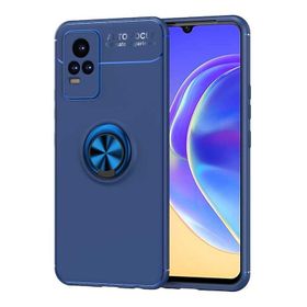 Zore Vivo V21 Manyetik Yüzüklü Ravel Silikon Kılıf