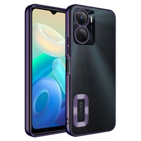 Zore Vivo Y16 Kamera Korumalı Logo Gösteren Omega Kapak Kılıf