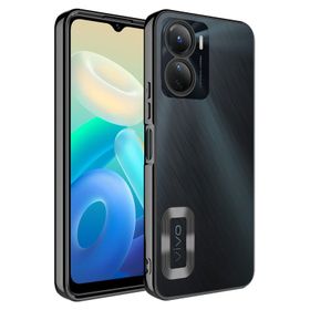 Zore Vivo Y16 Kamera Korumalı Logo Gösteren Omega Kapak Kılıf