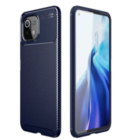 Zore Xiaomi Mi 11 Lite Karbon Tasarım Negro Silikon Cep Telefonu Kılıfı