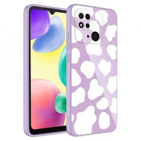 Zore Xiaomi Poco C40 Kamera Korumalı Desenli Sert Silikon Epoksi Kapak Kılıf