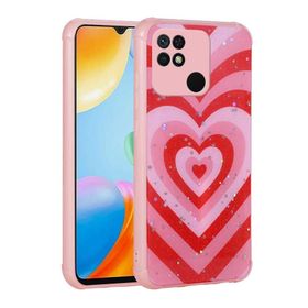 Zore Xiaomi Poco C40 Simli Desenli Kamera Korumalı Parlak Popy Kapak Kılıf