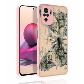 Zore Xiaomi Poco M5S Desenli Kamera Korumalı Parlak Nora Kapak Kılıf