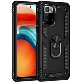 Zore Xiaomi Poco X3 GT Zırhlı Standlı Mıknatıslı Tank Kapak - Siyah Kılıf