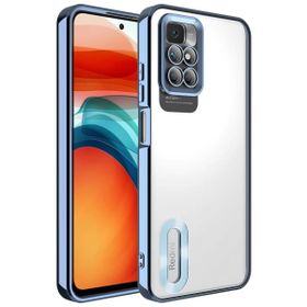 Zore Xiaomi Redmi 10 Kamera Korumalı Logo Gösteren Omega Kapak Kılıf