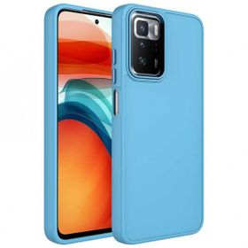 Zore Xiaomi Redmi 10 Metal Çerçeve ve Buton Tasarımlı Silikon Luna Kapak Kılıf