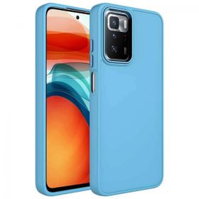 Zore Xiaomi Redmi 10 Metal Çerçeve ve Buton Tasarımlı Silikon Luna Kapak Kılıf