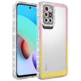 Zore Xiaomi Redmi 10 Simli ve Renk Geçiş Tasarımlı Lens Korumalı Park Kapak Kılıf