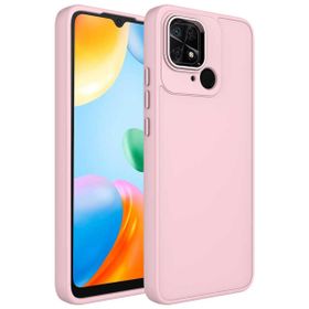 Zore Xiaomi Redmi 10C Metal Çerçeve ve Buton Tasarımlı Silikon Luna Kapak Kılıf