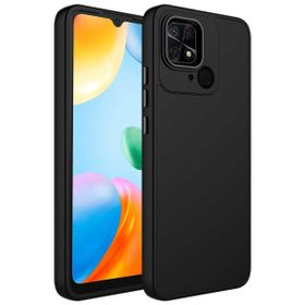 Zore Xiaomi Redmi 10C Metal Çerçeve ve Buton Tasarımlı Silikon Luna Kapak Kılıf